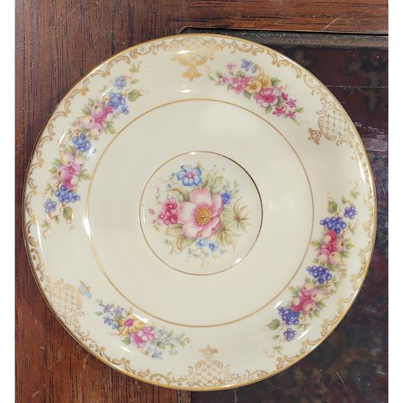 Vintage Rosenthal Ivory China Saucer Floranada Floral Pink Roses Replacement - Picture 1 of 3